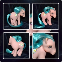 Size: 1204x1204 | Tagged: safe, artist:soulren, banana surprise, g1, customized toy, irl, photo, solo, toy