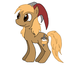 Size: 500x500 | Tagged: safe, artist:clandestine-assassin, pony, cicero, dark brotherhood, ponified, skyrim, solo, sweetroll, the elder scrolls