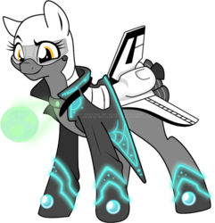 Size: 878x909 | Tagged: safe, artist:hearts-dalliance, oc, oc only, original species, plane pony, pony, discovery, plane, solo, space shuttle