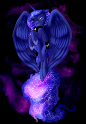 Size: 800x1153 | Tagged: safe, artist:paleblank, princess luna, g4, female, solo