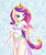 Size: 719x855 | Tagged: safe, artist:bleedman, artist:danadani, princess cadance, human, g4, bare shoulders, clothes, crown, cute, cutedance, detached sleeves, dress, ear piercing, earring, female, humanized, jewelry, legs, piercing, regalia, side slit, solo