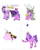 Size: 792x1000 | Tagged: safe, artist:melissathehedgehog, discord, screwball, twilight sparkle, alicorn, pony, g4, cotton candy cloud, female, hat, mare, propeller hat, sleeping, swirly eyes, tail bite, twilight sparkle (alicorn), yo-yo