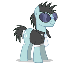 Size: 225x224 | Tagged: safe, artist:foxxarius, neon lights, rising star, earth pony, pony, g4, clothes, glasses, male, simple background, solo, stallion, sunglasses, transparent background, wip