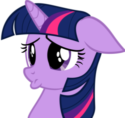 Size: 5240x4960 | Tagged: safe, artist:slb94, twilight sparkle, pony, g4, hurricane fluttershy, absurd resolution, female, sad, sad face, simple background, solo, transparent background, vector