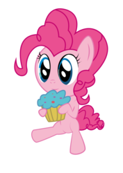 Size: 1190x1684 | Tagged: safe, artist:varijani, pinkie pie, g4, chibi, cute, female, simple background, solo, transparent background, vector