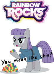 Size: 1313x1794 | Tagged: safe, artist:lisa-1, maud pie, equestria girls, g4, my little pony equestria girls: rainbow rocks, female, literal minded, pun, rock pun, solo