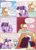 Size: 944x1294 | Tagged: safe, artist:capnpea, artist:kefkafloyd, applejack, diamond tiara, rainbow dash, silver spoon, twilight sparkle, alicorn, earth pony, pegasus, pony, comic:three apples, g4, comic, female, filly, mare, no pupils, snorting, twilight sparkle (alicorn)