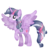 Size: 1000x1000 | Tagged: safe, artist:oceanhorse00, twilight sparkle, alicorn, crystal alicorn, pony, g4, alternate hairstyle, crystallized, female, mare, simple background, solo, spread wings, transparent background, twilight sparkle (alicorn), vector, wings