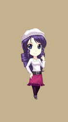 Size: 640x1136 | Tagged: safe, artist:mirakurunaito, rarity, human, g4, female, humanized, solo