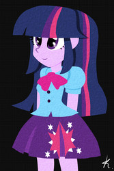 Size: 1400x2100 | Tagged: safe, artist:monnarcha, twilight sparkle, equestria girls, g4, female, solo