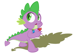 Size: 1280x917 | Tagged: safe, artist:blueoystercolt, spike, g4, male, shadow, solo