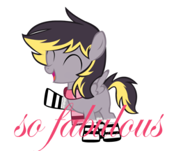 Size: 1176x1017 | Tagged: safe, artist:candianmatt, oc, oc only, oc:aero, pegasus, pony, blank flank, clothes, colt, crossdressing, fabulous, male, offspring, parent:derpy hooves, parent:oc:warden, parents:canon x oc, parents:warderp, scarf, simple background, solo, transparent background