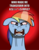 Size: 2550x3303 | Tagged: safe, artist:saburodaimando, rainbow dash, pony, g4, angry, bloodshot eyes, censored, censored vulgarity, female, floppy ears, glare, grawlixes, high res, mare, meta, open mouth, rage, rainbow dash turning into an assault rifle, solo, swearing, this will end in tears, transformers, transformers: age of extinction, wide eyes