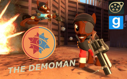 Size: 1120x700 | Tagged: safe, artist:pika-robo, pony, 3d, demoman, demoman (tf2), gmod, ponified, source filmmaker, team fortress 2