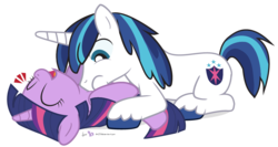 Size: 930x495 | Tagged: safe, artist:dm29, shining armor, twilight sparkle, pony, unicorn, g4, brother and sister, cute, duo, female, filly, filly twilight sparkle, julian yeo is trying to murder us, laughing, male, on back, prone, puffy cheeks, raspberry, siblings, simple background, smiling, transparent background, tummy buzz, twiabetes, unicorn twilight, vector, younger