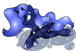 Size: 1500x1000 | Tagged: safe, artist:ramott, princess luna, pony, g4, female, simple background, solo