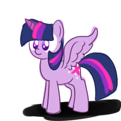 Size: 1024x1024 | Tagged: safe, artist:cosmicponye, twilight sparkle, alicorn, pony, g4, female, mare, solo, twilight sparkle (alicorn)