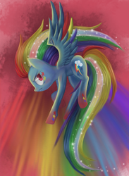 Size: 1100x1500 | Tagged: safe, artist:xilenobody143, rainbow dash, g4, female, rainbow power, solo