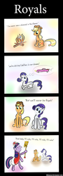 Size: 900x2493 | Tagged: safe, artist:milanoss, applejack, rarity, twilight sparkle, alicorn, pony, g4, comic, female, lorde, mare, royals, song reference, twilight scepter, twilight sparkle (alicorn)