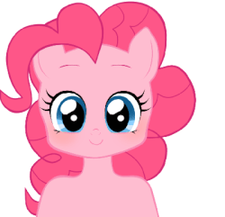 Size: 400x385 | Tagged: safe, artist:momo, pinkie pie, earth pony, anthro, g4, animated, blushing, c:, cute, diapinkes, emofuri, eyes closed, female, looking at you, looking down, open mouth, shy, smiling, solo, talking