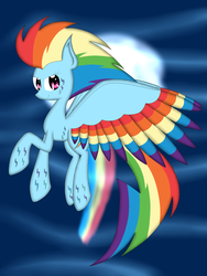 Size: 1920x2560 | Tagged: safe, artist:riky9797, rainbow dash, g4, female, rainbow power, solo