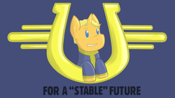 Size: 1920x1080 | Tagged: safe, artist:thatdarnpony, oc, oc only, fallout equestria, poster, solo