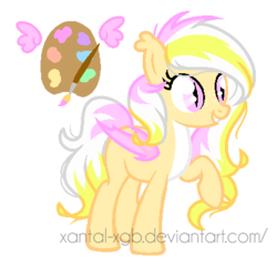 Size: 431x415 | Tagged: safe, artist:xantal-xgb, oc, oc only, bat pony, pony, adoptable, solo