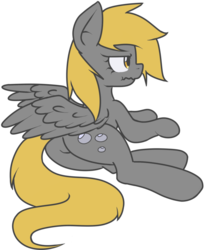 Size: 809x987 | Tagged: safe, artist:shylochan, derpy hooves, pegasus, pony, g4, female, grumpy, mare, scrunchy face, solo