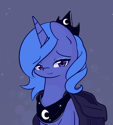 Size: 1000x1108 | Tagged: safe, artist:joyfulinsanity, princess luna, alicorn, pony, g4, female, s1 luna, solo