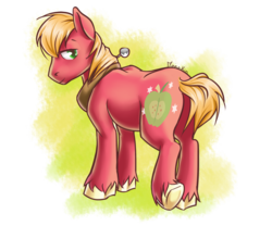 Size: 850x708 | Tagged: safe, artist:moenkin, big macintosh, earth pony, pony, g4, looking at you, male, simple background, solo, stallion, transparent background