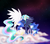 Size: 4000x3500 | Tagged: safe, artist:cosmalumi, princess celestia, princess luna, g4, cloud, nuzzling, sisters