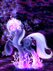 Size: 900x1200 | Tagged: safe, artist:rinnsa, trixie, pony, unicorn, g4, dark magic, female, magic, mare, solo