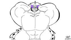 Size: 1280x725 | Tagged: safe, artist:joe-anthro, king sombra, anthro, g4, buff, handsome, king sombara, male, masculine, muscles, solo, stallion, stupid sexy sombra