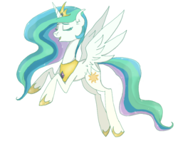 Size: 854x678 | Tagged: safe, artist:rainbowcider, princess celestia, alicorn, pony, g4, eyes closed, female, mare, open mouth, simple background, solo, transparent background