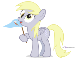 Size: 643x500 | Tagged: safe, artist:dm29, derpy hooves, pegasus, pony, g4, derpy's flag, female, flag, mare, simple background, solo, transparent background