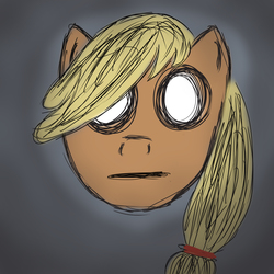 Size: 2160x2160 | Tagged: safe, artist:trishiness, applejack, g4, disembodied head, female, high res, solo