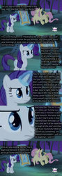 Size: 640x1800 | Tagged: safe, fluttershy, rarity, bats!, g4, comic, flutterbat, inner thoughts, tenso, text