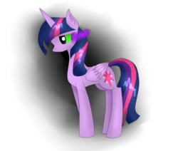 Size: 1300x1100 | Tagged: safe, artist:starluzbrony, twilight sparkle, alicorn, pony, g4, corrupted twilight sparkle, dark magic, dark twilight sparkle, female, magic, mare, simple background, solo, sombra eyes, transparent background, twilight sparkle (alicorn)