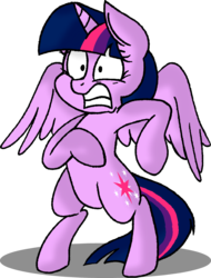 Size: 939x1236 | Tagged: safe, artist:strangiesleepy, twilight sparkle, alicorn, pony, g4, female, mare, scared, solo, twilight sparkle (alicorn)