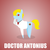 Size: 800x800 | Tagged: safe, artist:aha-mccoy, oc, oc only, oc:tony starkehuf, earth pony, pony, nopony-ask-mclovin, clothes, glasses, lab coat, male, necktie, pointy ponies, solo, stallion