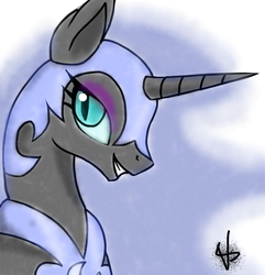 Size: 640x664 | Tagged: safe, artist:shadowsvaporized, nightmare moon, g4, female, solo