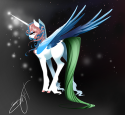 Size: 1023x942 | Tagged: safe, artist:opalacorn, oc, oc only, oc:cosmic, alicorn, pony, alicorn oc, solo