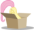 Size: 7009x6000 | Tagged: safe, artist:cheesefaceman1, fluttershy, pony, g4, absurd resolution, box, butt, female, flutterbox, mare, plot, simple background, solo, transparent background, vector