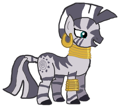 Size: 756x700 | Tagged: safe, artist:jbond, zecora, zebra, g4, female, simple background, smiling, solo, white background