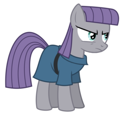 Size: 928x856 | Tagged: safe, artist:dry-b0nes, maud pie, earth pony, pony, g4, angry, female, frown, glare, mare, maud pie is not amused, omae wa mou shindeiru, simple background, solo, this will end in omae wa mou shindeiru, this will end in pain, transparent background, vector