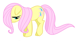 Size: 900x502 | Tagged: safe, artist:critterinvasion, fluttershy, g4, female, simple background, solo, vector, white background