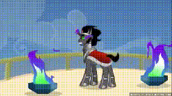 Size: 640x360 | Tagged: safe, artist:princess-night-luna, king sombra, pony, unicorn, a tale of one shadow, g4, animated, crystal, crystal castle, crystal empire, dark crystal, male, solo