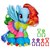 Size: 600x600 | Tagged: safe, rainbow dash, pony, g4, official, brushable, clothes, fashion style, female, leg warmers, rainbow dash always dresses in style, roller skates, skirt, solo, toy