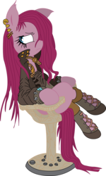 Size: 3781x6289 | Tagged: safe, artist:fluttershy750, pinkie pie, g4, female, piercing, pinkamena diane pie, solo