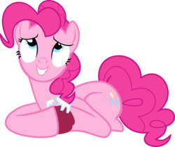 Size: 5000x4180 | Tagged: safe, artist:luckyboy19, pinkie pie, earth pony, pony, bats!, g4, absurd resolution, apple, embarrassed, fake teeth, female, simple background, solo, transparent background, vector